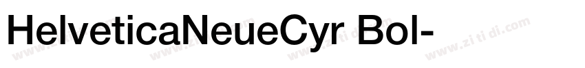 HelveticaNeueCyr Bol字体转换